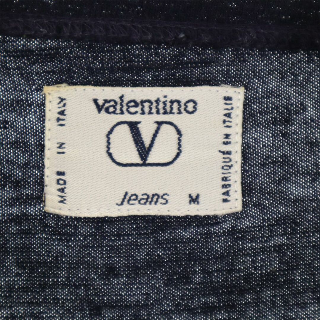 VALENTINO(ヴァレンティノ)のヴァレンティノ ジーンズ イタリア製 ウール 長袖 セーター M ネイビー VALENTINO JEANS ニット メンズ 古着 【240312】 メンズのトップス(ニット/セーター)の商品写真