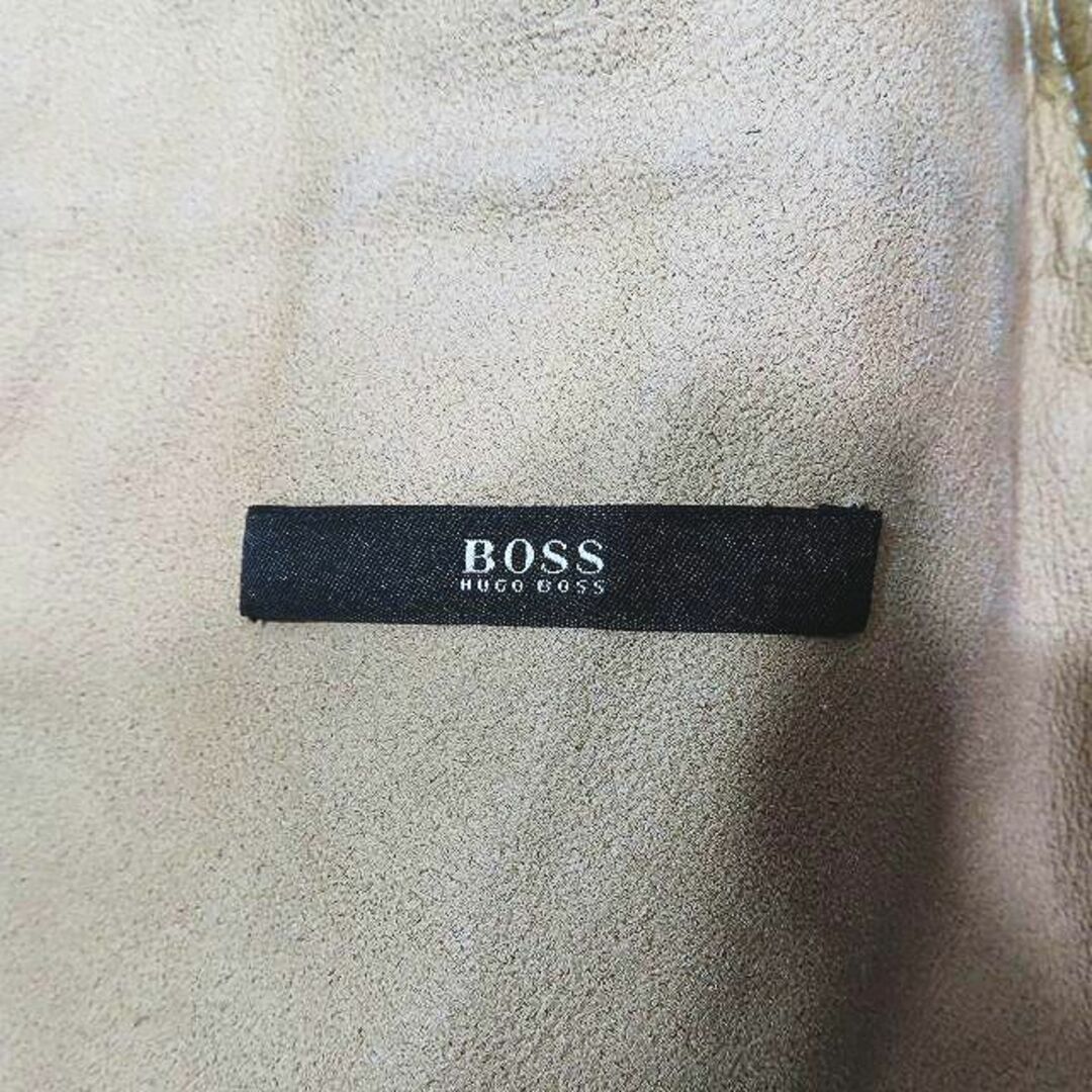 HUGO BOSS(ヒューゴボス)のヒューゴボス HUGO BOSS レザージャケット ファージャケット 裏ファー レディースのジャケット/アウター(その他)の商品写真