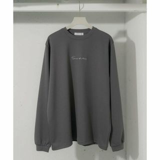 センスオブプレイスバイアーバンリサーチ(SENSE OF PLACE by URBAN RESEARCH)の【CHARCOAL】シシュウポンチロングスリーブTシャツ(Tシャツ/カットソー(半袖/袖なし))