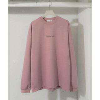 センスオブプレイスバイアーバンリサーチ(SENSE OF PLACE by URBAN RESEARCH)の【PINK】シシュウポンチロングスリーブTシャツ(Tシャツ/カットソー(半袖/袖なし))