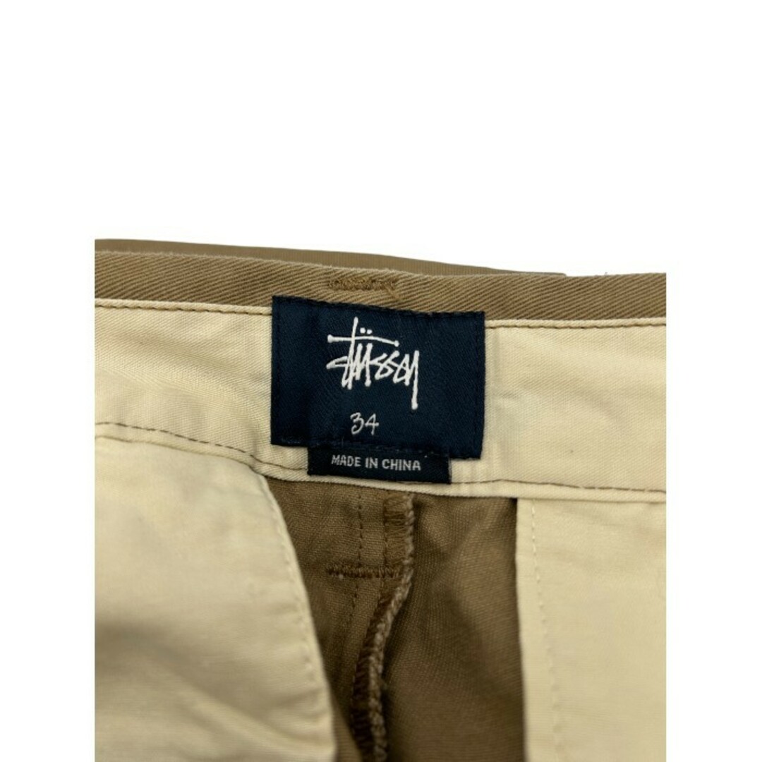 STUSSY(ステューシー)のSTUSSY ステューシー ストレート コットンパンツ メンズ 34インチ ベージュ ボトムス ズボン アパレル カジュアル 中古 W４ メンズのパンツ(その他)の商品写真