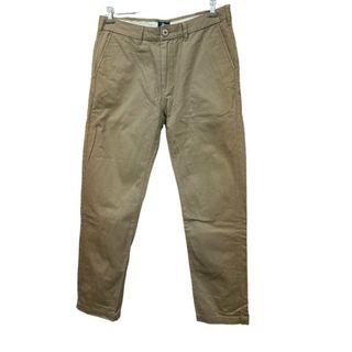 STUSSY - STUSSY ステューシー ストレート コットンパンツ メンズ 34インチ ベージュ ボトムス ズボン アパレル カジュアル 中古 W４