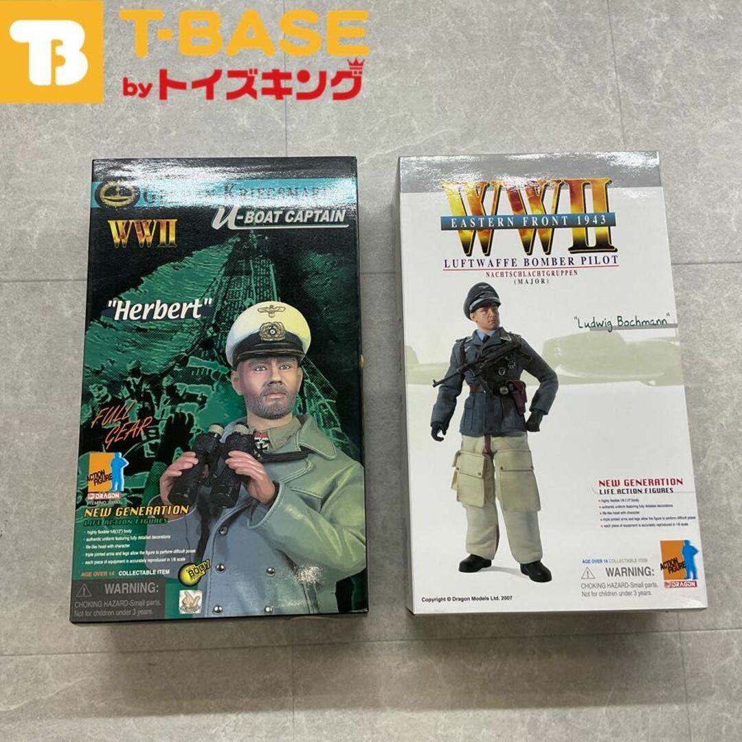 DRAGON ACTION FIGURE ドラゴン アクションフィギュア ニュージェネレーション WW2  Herbert Ludwigドイツ軍　2点セット エンタメ/ホビーのフィギュア(ミリタリー)の商品写真