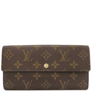 ルイヴィトン(LOUIS VUITTON)のルイヴィトン LOUIS VUITTON 長財布 ポルトフォイユ サラ モノグラムキャンバス ブラウン ゴールド金具 茶 二つ折り  M61726 SP1037 【箱】【中古】(財布)