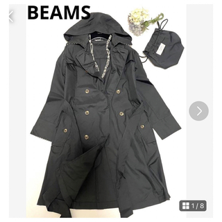 BEAMS - 美品 ビームス レインコート♡ブラック♡