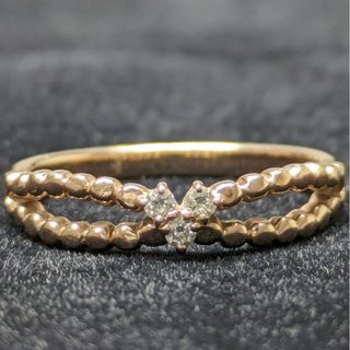 スタージュエリー(STAR JEWELRY)の769 スタージュエリーダイヤリングK10PGピンクゴールド0.03ct2号(リング(指輪))