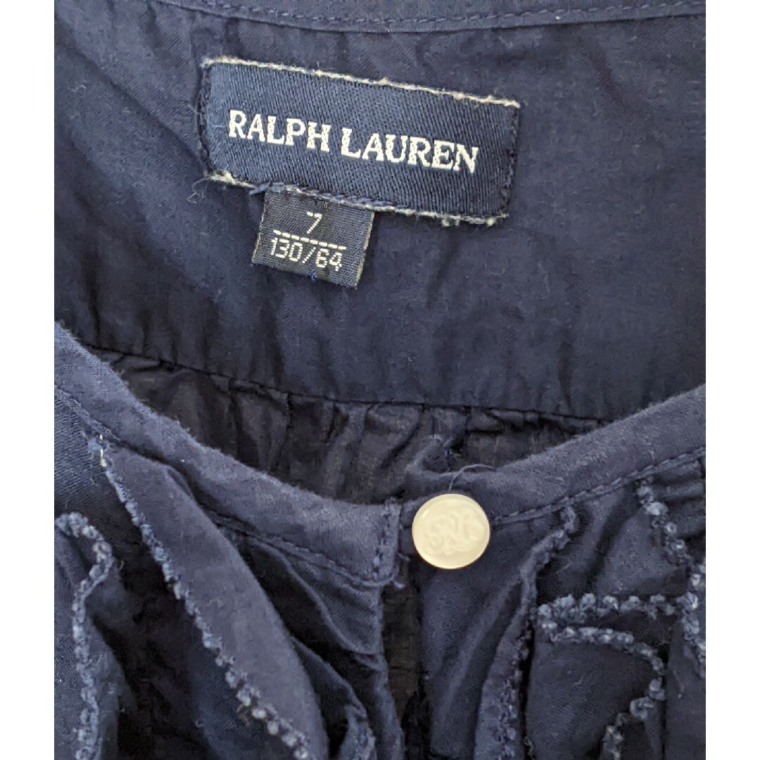 Ralph Lauren(ラルフローレン)のラルフローレン　RALPH LAUREN　半袖　ブラウス　キッズ　子供服　130 キッズ/ベビー/マタニティのキッズ服女の子用(90cm~)(ブラウス)の商品写真