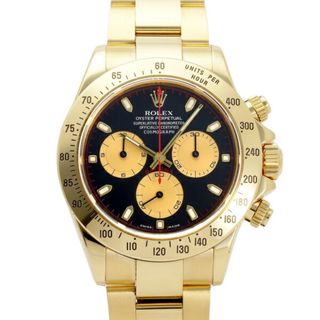 ロレックス(ROLEX)のロレックス ROLEX デイトナ コスモグラフ 116528 ブラック/シャンパン文字盤 中古 腕時計 メンズ(腕時計(アナログ))