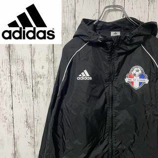 アディダス(adidas)のadidas アディダス USA古着 ナイロンジャケット 黒 2XL メンズ(ナイロンジャケット)