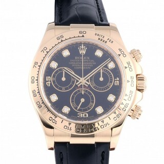 ロレックス(ROLEX)のロレックス ROLEX デイトナ 116518G ブラック文字盤 中古 腕時計 メンズ(腕時計(アナログ))