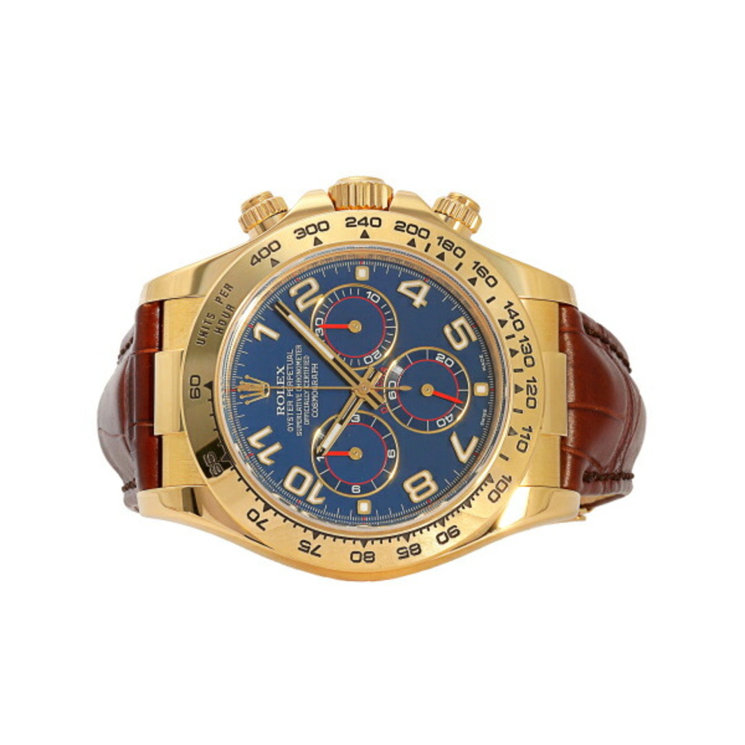 ROLEX(ロレックス)のロレックス ROLEX デイトナ コスモグラフ 116518 ブルー/アラビア文字盤 中古 腕時計 メンズ メンズの時計(腕時計(アナログ))の商品写真