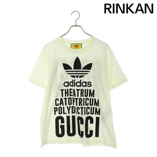 グッチ(Gucci)のグッチ ×アディダス adidas  616036 XJEW2 ロゴプリントTシャツ メンズ XS(Tシャツ/カットソー(半袖/袖なし))