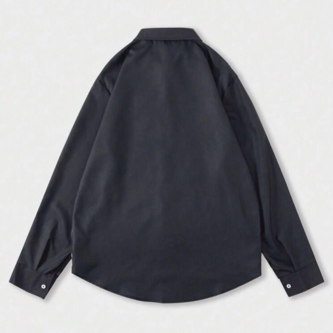 長袖シャツ　XL   ブラック×人物柄 メンズのトップス(シャツ)の商品写真