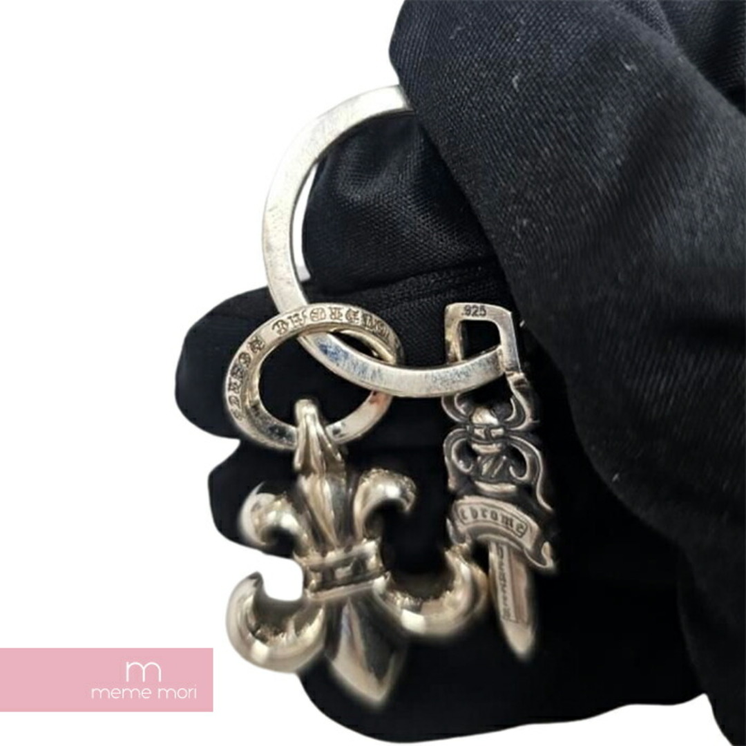 Chrome Hearts(クロムハーツ)のCHROME HEARTS BS Fleur Keyring クロムハーツ BSフレア&ダガーキーリング キーチェーン チャーム アクセサリー シルバー 【240311】【中古-B】【me04】 メンズのアクセサリー(その他)の商品写真