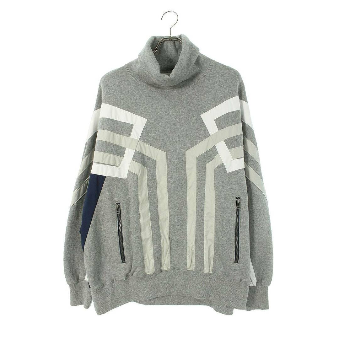 FACETASM(ファセッタズム)のファセッタズム  21AW  NYLON PATCHWORK HIGH NECK SWEAT CSW-SW-M01 ナイロン切替ジップポケット付きハイネックスウェット メンズ 4 メンズのトップス(スウェット)の商品写真