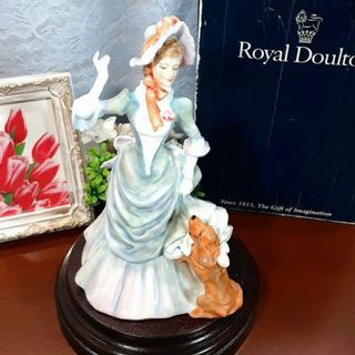 ロイヤルドルトン(Royal Doulton)の英国 ロイヤルドルトン ロイヤルフレンドフィギュリン アンティーク 陶器人形 犬(置物)