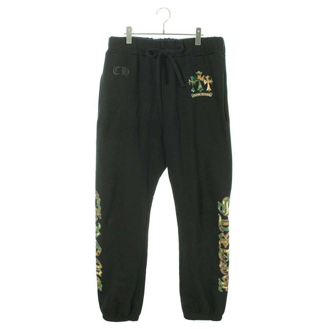 Chrome Hearts(クロムハーツ)のクロムハーツ  SWEAT PANTS カモフラ柄ロゴスウェット裏起毛ロングパンツ メンズ L メンズのパンツ(その他)の商品写真