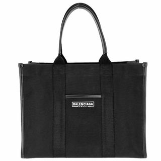 バレンシアガ(Balenciaga)のBALENCIAGA バレンシアガ ハンドバッグ ハードウェアトート かばん 鞄 671400 キャンバス  レザー   ブラック 黒 ゴールド金具 レディース【中古品】(ハンドバッグ)