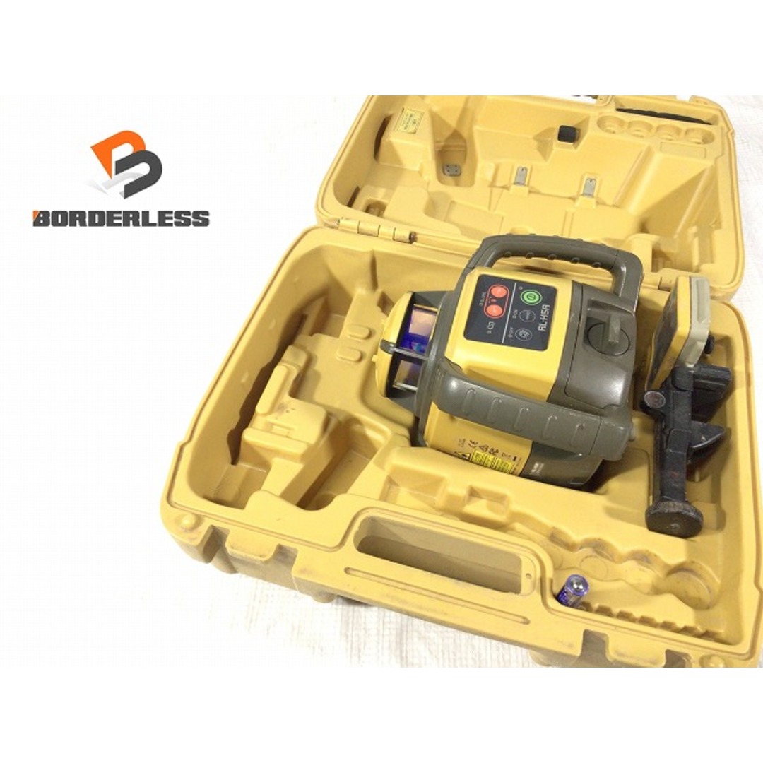 ☆中古品☆TOPCON トプコン ローテーティングレーザー RL-H5A 受光器(LS-80L) ケース付 回転レーザーレベル ローティングレーザー 87191 自動車/バイクのバイク(工具)の商品写真