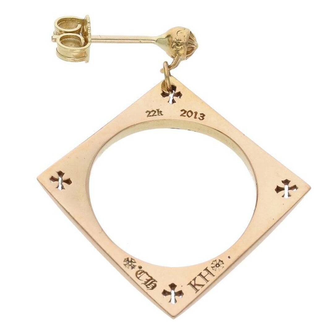 Chrome Hearts(クロムハーツ)のクロムハーツ  22K CH KH SQUARE CIRCLE/スクエアサークル ゴールドピアス メンズ ハンドメイドのアクセサリー(ピアス)の商品写真