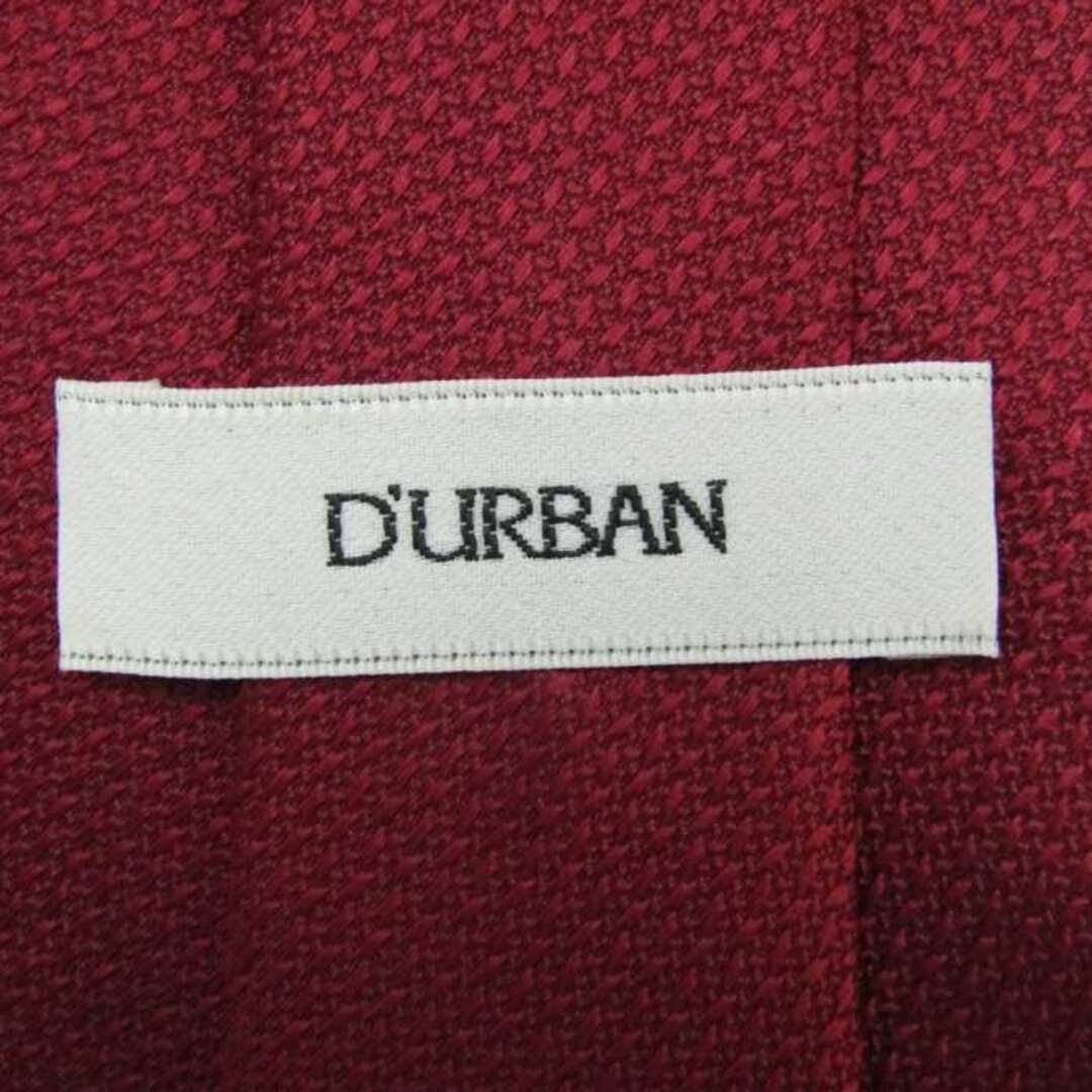 D’URBAN(ダーバン)のダーバン ブランド ネクタイ 格子柄 シルク 日本製 メンズ ワインレッド Durban メンズのファッション小物(ネクタイ)の商品写真