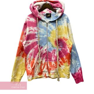 ロエベ(LOEWE)のLOEWE 2020SS paulas ibiza Tie Dye Dyeing Zip Up Hoodie ロエベ×パウラズイビザ タイダイ染めジップアップパーカー マルチカラー サイズL 【240311】【中古-A】【me04】(パーカー)