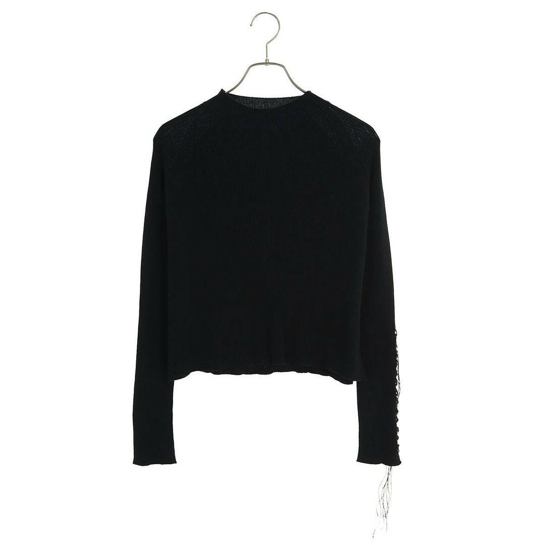 Y's(ワイズ)のワイズ  YS-K21-084 LACED UP LONG SLEEVE ROUND MOCKNECK RIBBED KNIT レースアップモックネックリブニット レディース 2 レディースのトップス(ニット/セーター)の商品写真