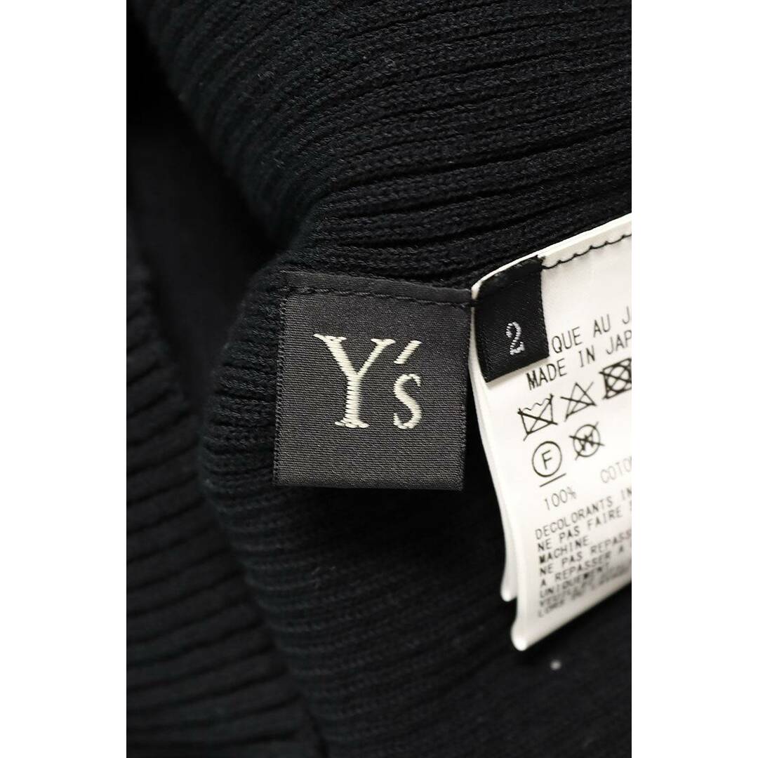 Y's(ワイズ)のワイズ  YS-K21-084 LACED UP LONG SLEEVE ROUND MOCKNECK RIBBED KNIT レースアップモックネックリブニット レディース 2 レディースのトップス(ニット/セーター)の商品写真