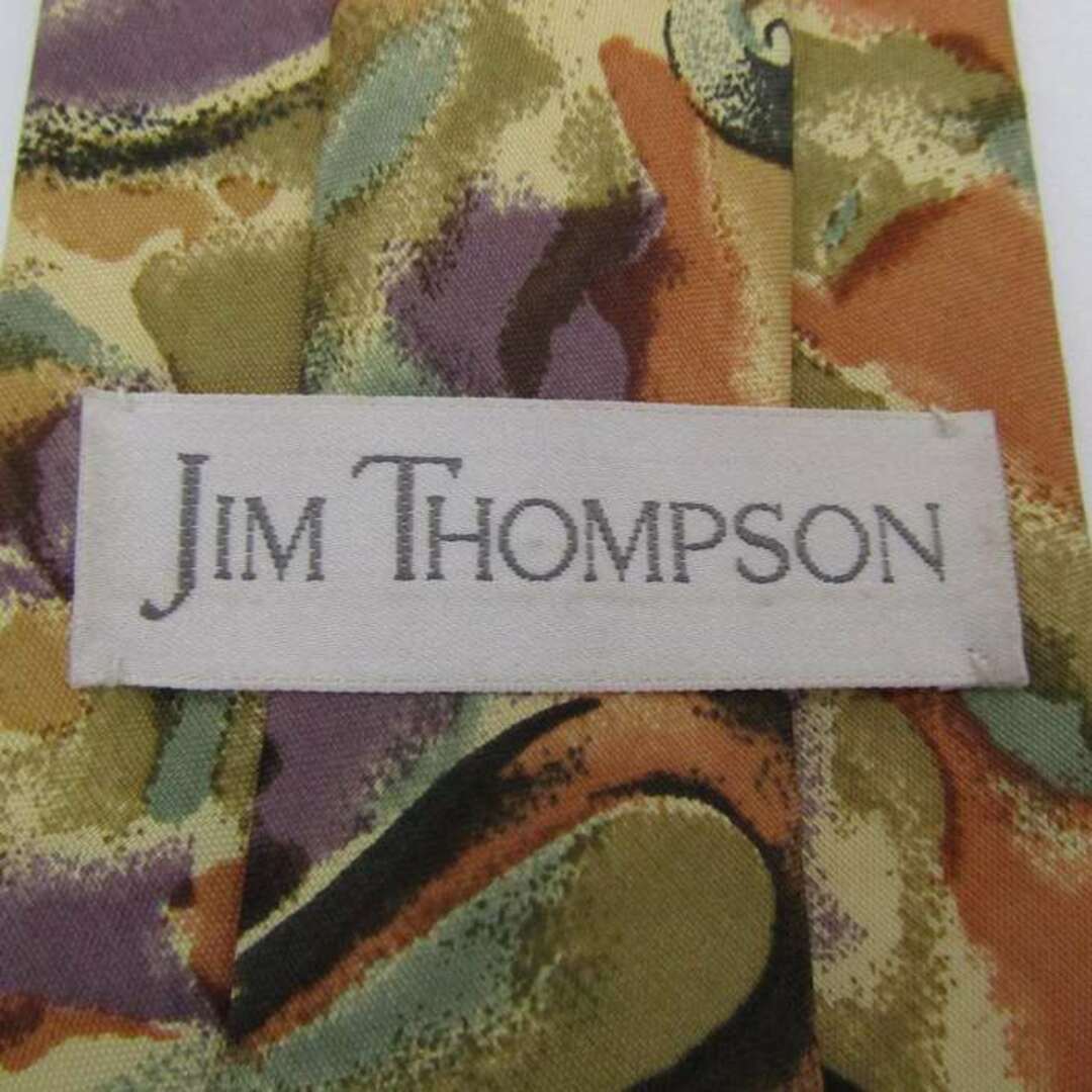 Jim Thompson(ジムトンプソン)のジムトンプソン ブランド ネクタイ 総柄 ペイズリー パネル柄 シルク メンズ ベージュ JIM THOMPSON メンズのファッション小物(ネクタイ)の商品写真