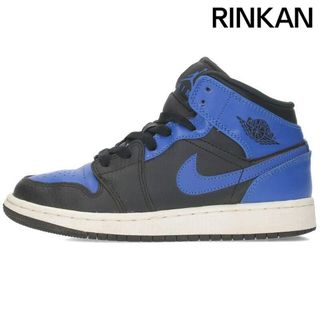 ナイキ(NIKE)のナイキ  AIR JORDAN 1 MID GS 554725-077 エアジョーダン1ミッドスニーカー レディース 22.5cm(スニーカー)