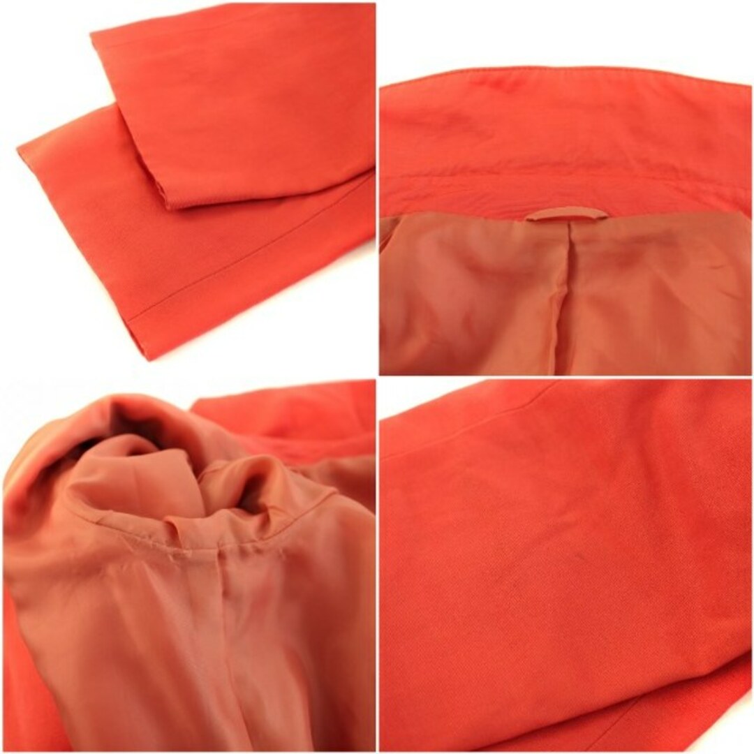 ANAYI(アナイ)のアナイ トレンチコート スプリングコート ロング丈 ダブル 38 M 赤 レディースのジャケット/アウター(トレンチコート)の商品写真