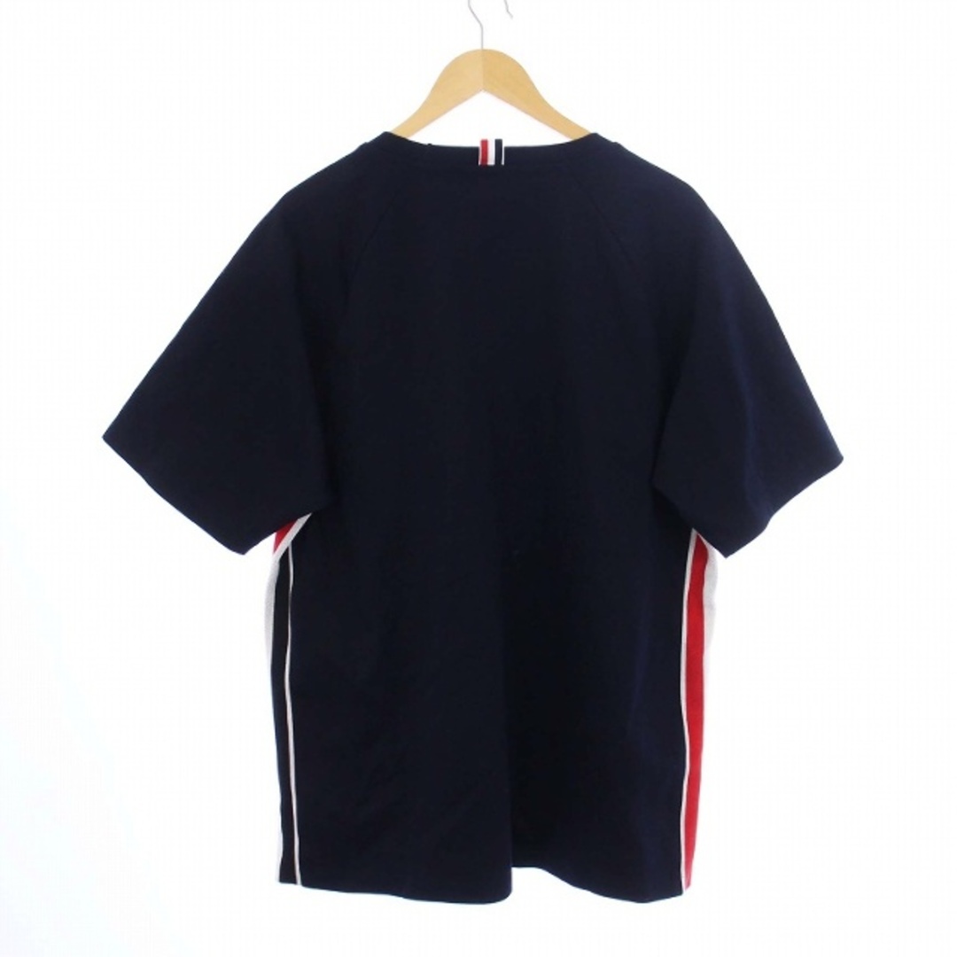 THOM BROWNE(トムブラウン)のTHOM BROWNE RWB STRIPE SHORT SLEEVE TEE メンズのトップス(Tシャツ/カットソー(半袖/袖なし))の商品写真