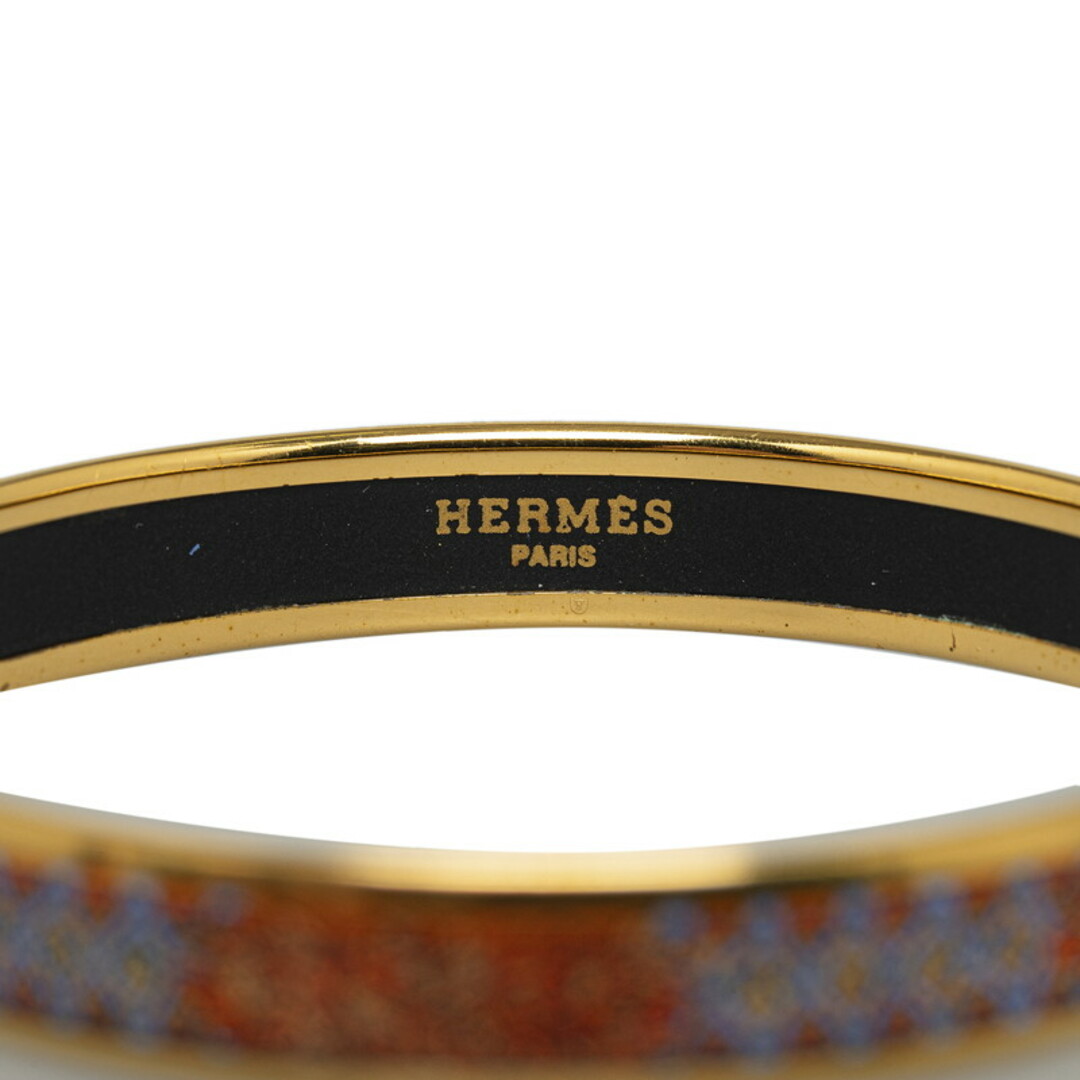Hermes(エルメス)の美品 エルメス エマイユPM 七宝焼き バングル メッキ レディース HERMES 【222-41867】 レディースのアクセサリー(ブレスレット/バングル)の商品写真