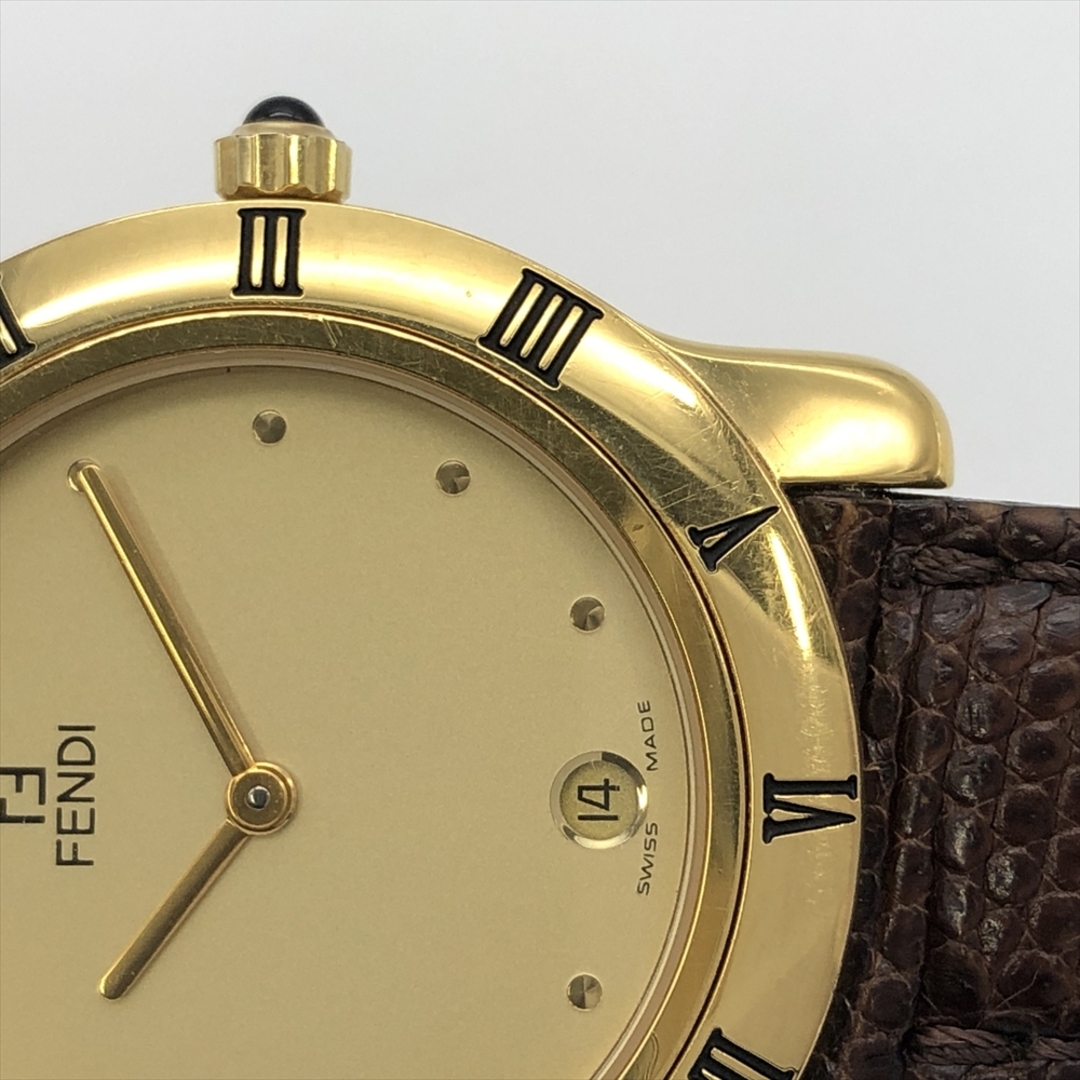 FENDI(フェンディ)のフェンディ FENDI 006-841 腕時計 ゴールド文字盤 メンズ【中古】 メンズの時計(腕時計(アナログ))の商品写真