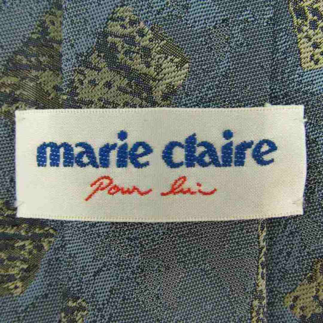 Marie Claire(マリクレール)のマリクレール ブランド ネクタイ スクエア柄 パネル柄 シルク メンズ グレー mariclaire メンズのファッション小物(ネクタイ)の商品写真