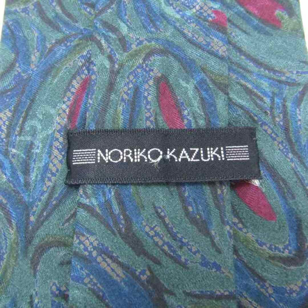 ノリコ カズキ ブランド ネクタイ 総柄 ペイズリー シルク メンズ ネイビー noriko kazuki メンズのファッション小物(ネクタイ)の商品写真