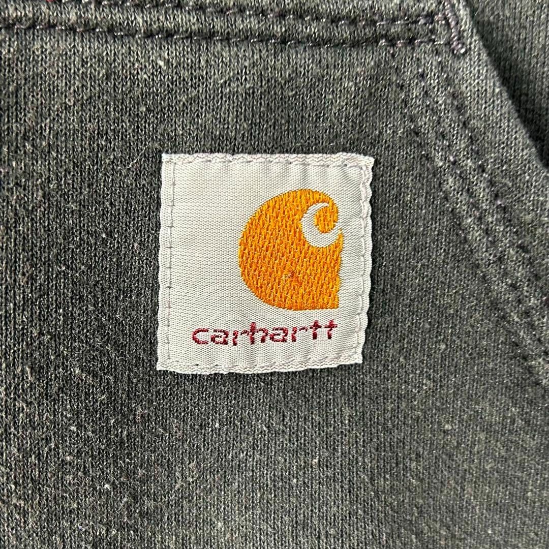 carhartt(カーハート)のカーハート メキシコ製 ロゴタグ スウェットパーカー ブラック XL メンズのトップス(パーカー)の商品写真