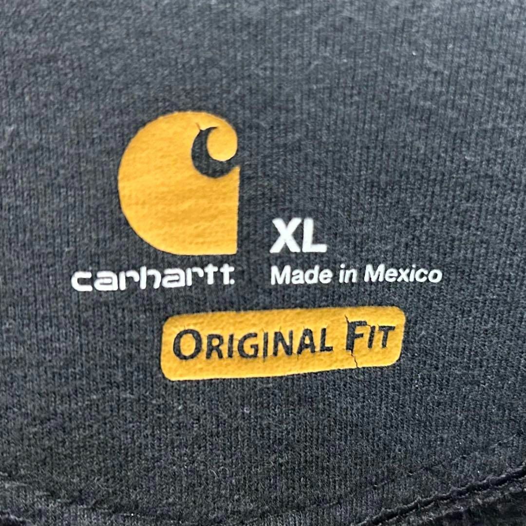 carhartt(カーハート)のカーハート メキシコ製 ロゴタグ スウェットパーカー ブラック XL メンズのトップス(パーカー)の商品写真