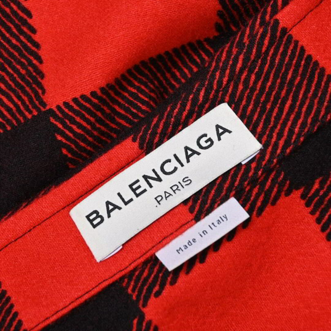 BALENCIAGA - BALENCIAGA ウール混 チェックシャツの通販 by BALENCIAGA - BALENCIAGA ウール混 チェックシャツの通販 by