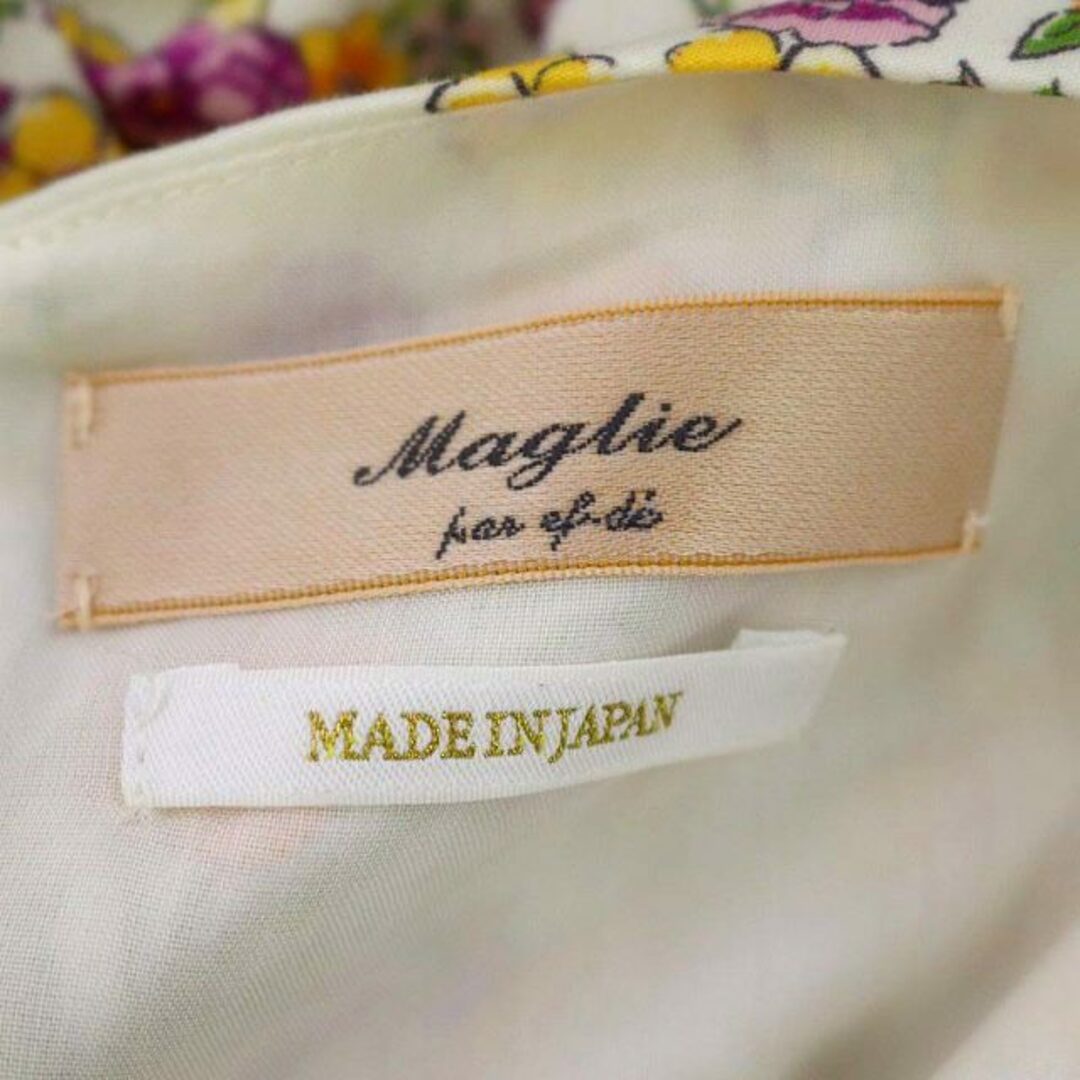 Maglie par ef-de(マーリエパーエフデ)のマーリエパーエフデ 花柄 ノースリーブワンピース ひざ丈 フリル 9 レディースのワンピース(ひざ丈ワンピース)の商品写真