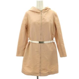 クレージュ(Courreges)のクレージュ フルジップフードコート ミドル 総裏地 ウール混 38(スプリングコート)