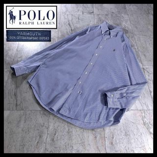 ポロラルフローレン(POLO RALPH LAUREN)の古着 ラルフローレン YARMOUTH ストライプ オックスフォード BDシャツ(シャツ)