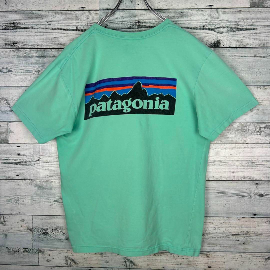 パタゴニア メキシコ製 ロゴプリント 半袖 Tシャツ グリーン M