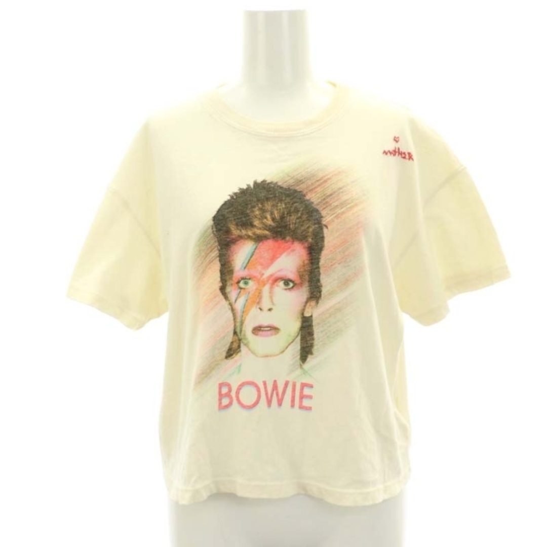 mother(マザー)のマザー【BOWIE】REBEL REBEL クロップド丈 プリントTシャツ レディースのトップス(Tシャツ(半袖/袖なし))の商品写真