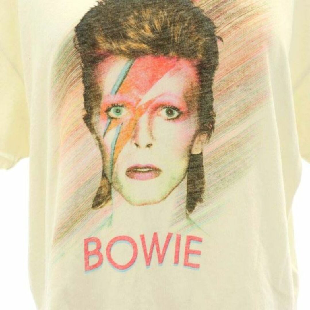 mother(マザー)のマザー【BOWIE】REBEL REBEL クロップド丈 プリントTシャツ レディースのトップス(Tシャツ(半袖/袖なし))の商品写真