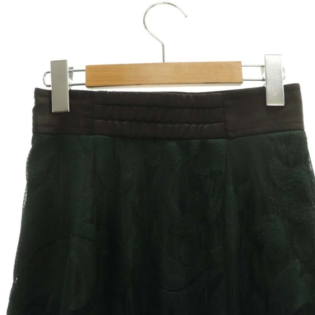 COCO DEAL(ココディール)のココディール リーフレース マーメイドロングスカート 1 緑 黒 グリーン レディースのスカート(ロングスカート)の商品写真