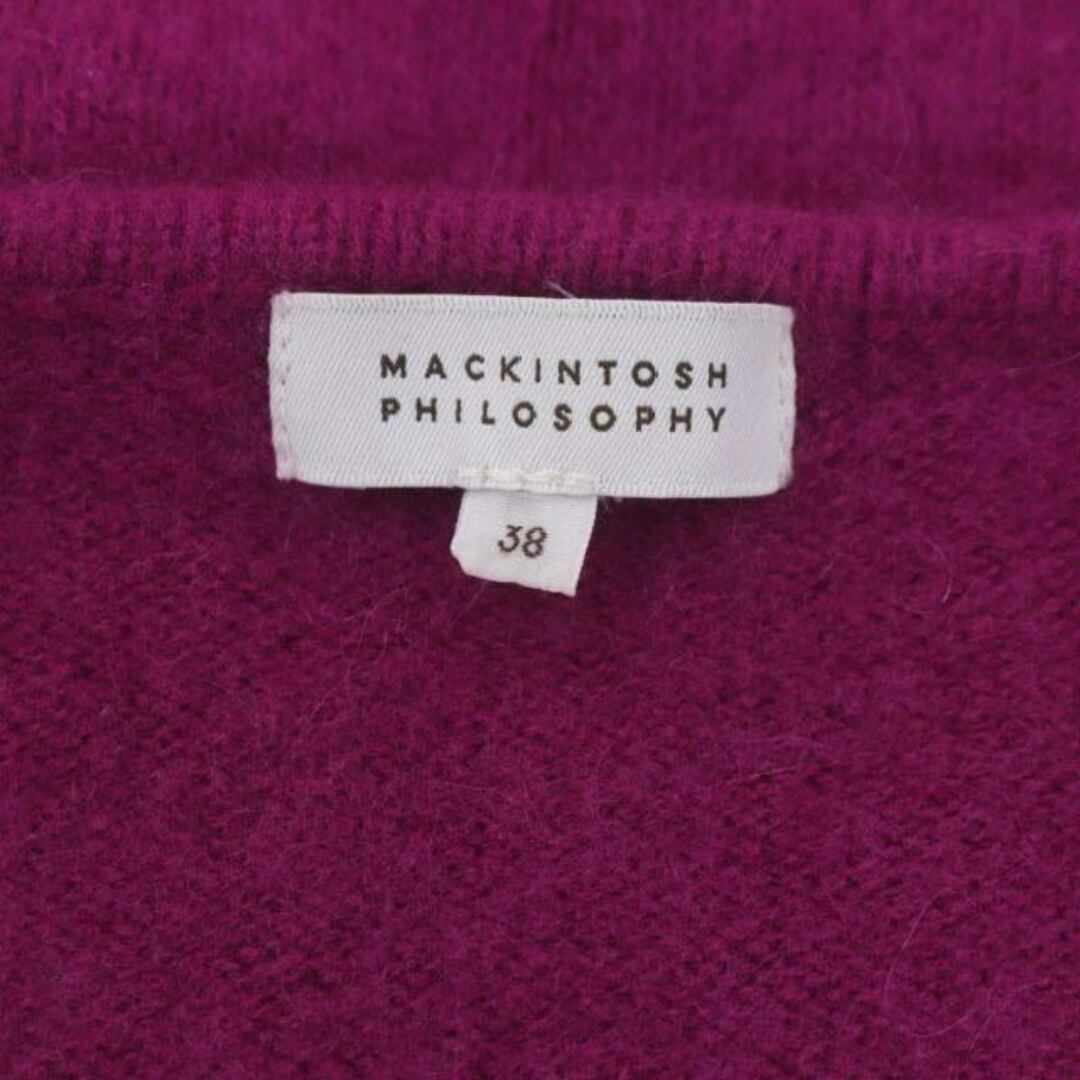 MACKINTOSH PHILOSOPHY(マッキントッシュフィロソフィー)のマッキントッシュフィロソフィー ウールカシミヤVネックニット 38 M ピンク レディースのトップス(ニット/セーター)の商品写真