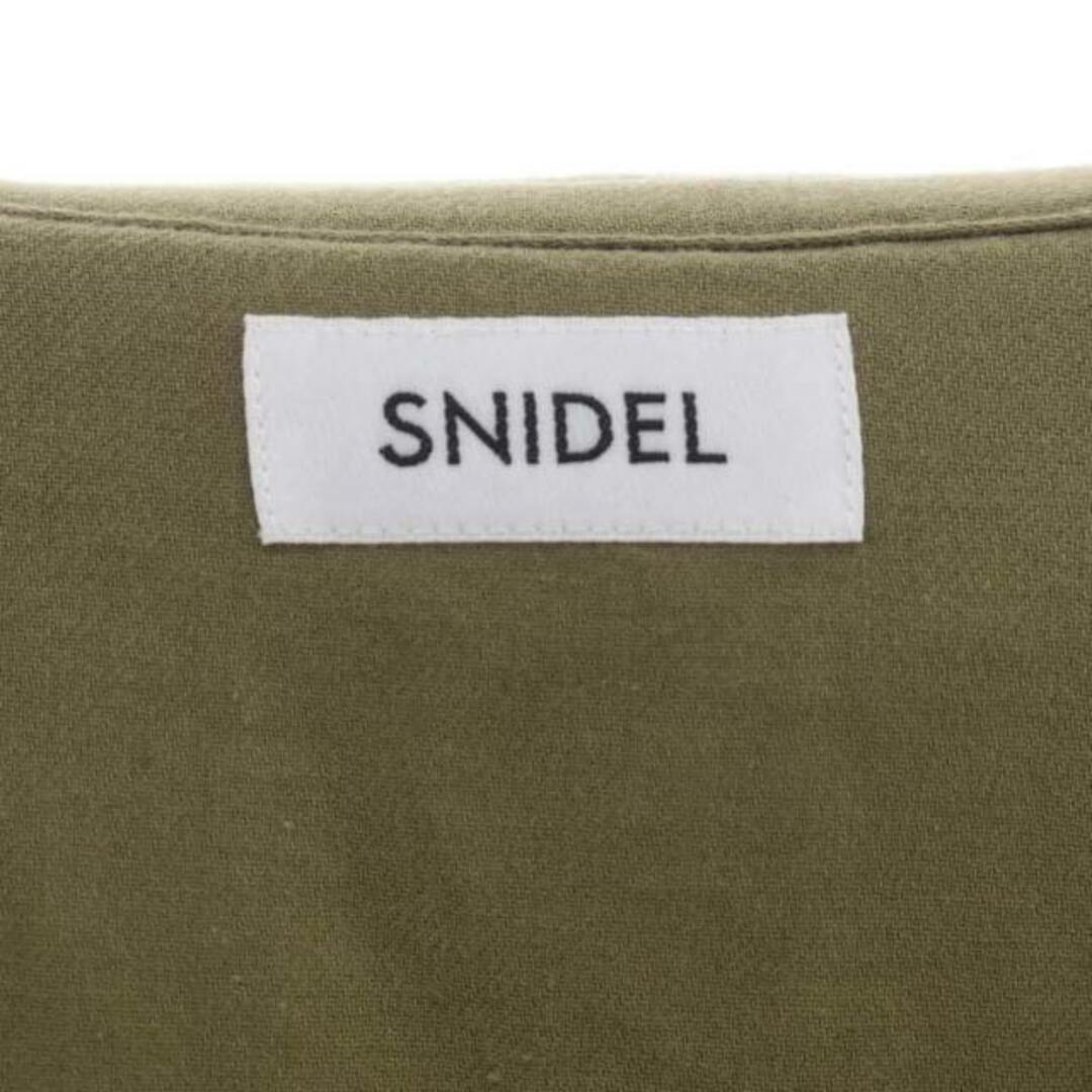 SNIDEL(スナイデル)のスナイデル ウール シャツジャケット オーバーサイズ アウター 0 モスグリーン レディースのジャケット/アウター(その他)の商品写真