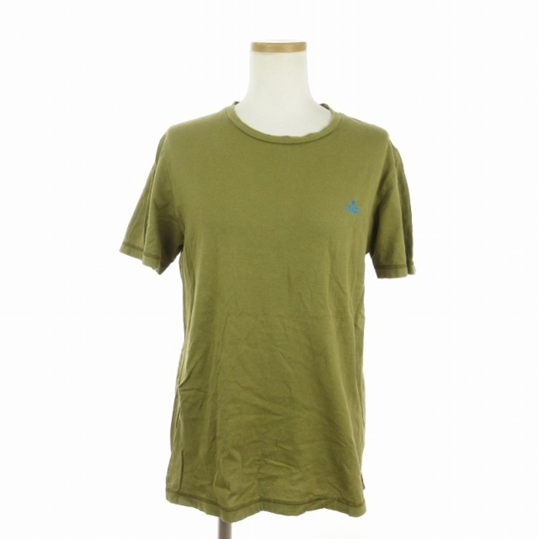 Vivienne Westwood(ヴィヴィアンウエストウッド)のヴィヴィアンウエストウッド Tシャツ カットソー 半袖 カーキ M ■SM1 レディースのトップス(Tシャツ(半袖/袖なし))の商品写真