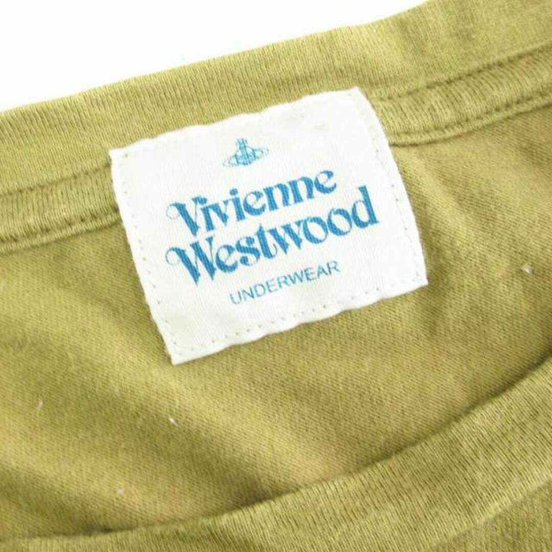 Vivienne Westwood(ヴィヴィアンウエストウッド)のヴィヴィアンウエストウッド Tシャツ カットソー 半袖 カーキ M ■SM1 レディースのトップス(Tシャツ(半袖/袖なし))の商品写真